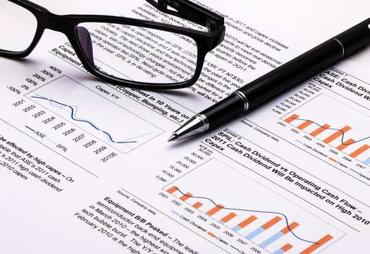 financial graph and chart