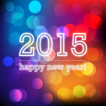happy new year 2015 wektor