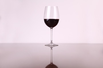 Glass of red wine