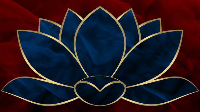 Lotus - Blue & Red