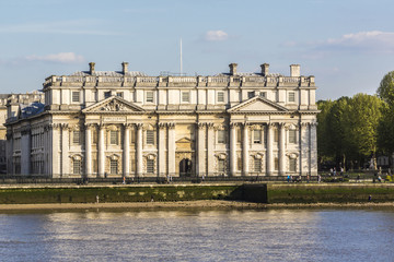 View of Old Royal Naval College (1873) building. London, England