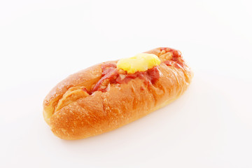 おいしそうなソーセージパン