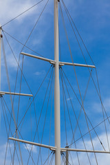 Modern Ship masts without sails