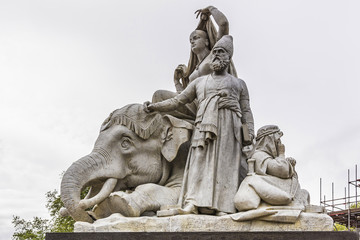 Prince Albert Memorial near Kensington Gardens in London.