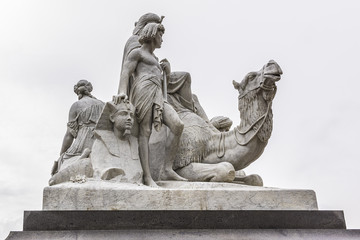 Prince Albert Memorial near Kensington Gardens in London.