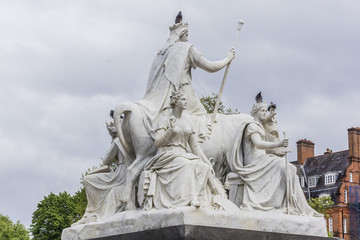 Prince Albert Memorial near Kensington Gardens in London.