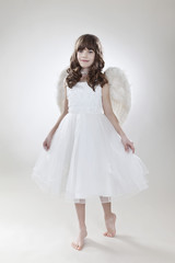 Naklejka premium Mädchen lächelnd