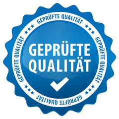 Geprüfte Qualität - blau