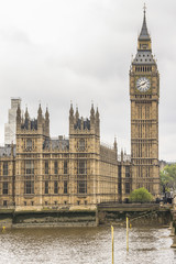 Fototapeta na wymiar River Thames and Palace of Westminster. London, UK.