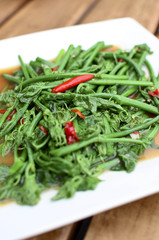 Stir-Fried Sayate Wish Salted Soya Bean