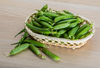 Green fresh peas