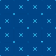 Blumenmuster  - blau/blau © radyo