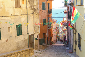 Fototapeta na wymiar View of Porto Santo Stefano - Grosseto, Italy
