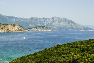 Bird's eye view on coast