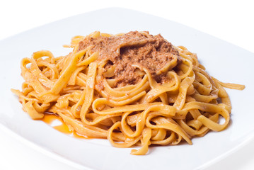 Tagliatelle with bolognese sauce