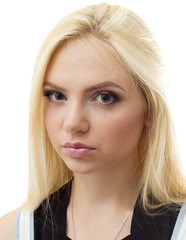 Naklejka premium blonde girl