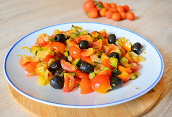 veggies in a plate