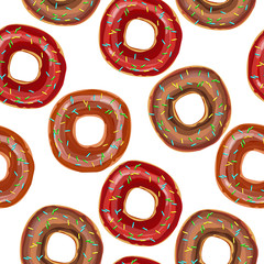 Donut seamless pattern