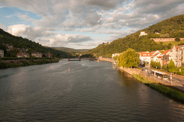 Fototapeta na wymiar Neckar at Heidelberg