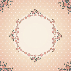 Vintage background with roses