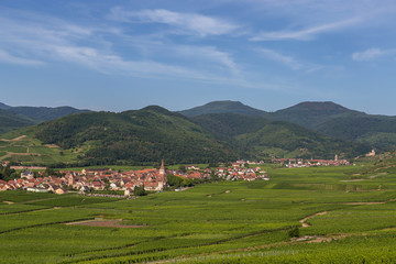 Fototapeta na wymiar villages Alsaciens