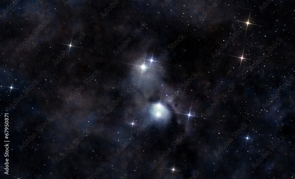 Canvas Prints interstellar cloud in deep space