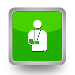 BOUTONS CARRES COLLECTION VERTE