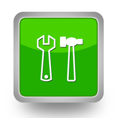 BOUTONS CARRES COLLECTION VERTE