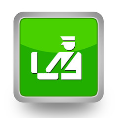 BOUTONS CARRES COLLECTION VERTE