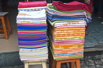 cloth in asia street market