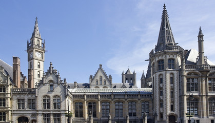 Fototapeta premium Gables in Ghent, Belgium
