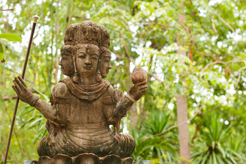 Fototapeta na wymiar Statue of traditional god
