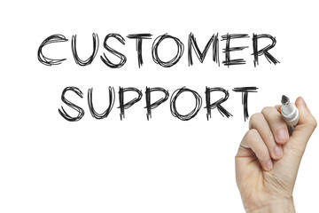 Hand writing customer support