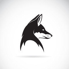 Naklejka premium Vector image of an fox head