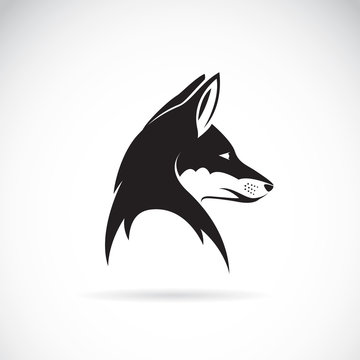 Vector image of an fox head