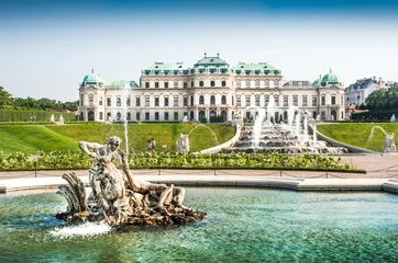 Stickers pour porte Vienne Célèbre Schloss Belvedere à Vienne, Autriche
