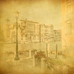 Vintage image of Venice, Italy