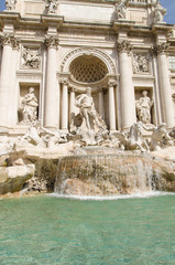 Fototapeta na wymiar Trevi fountain, Rome, Italy