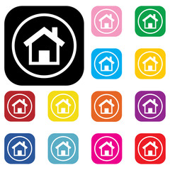 Home sign icon.