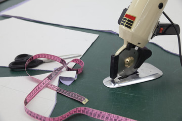 tape measure and scissors