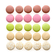 Multicolored macarons