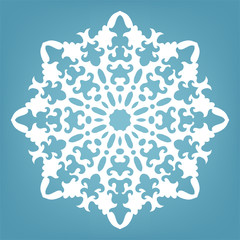 Decorative snowflake, Christmas lace ornament