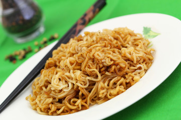 Fried noodles with black bean sauce