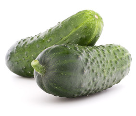 Cucumber vegetable  isolated on white background cutout