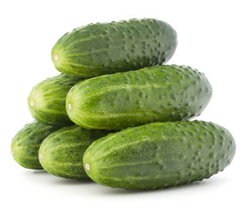 Cucumber vegetable  isolated on white background cutout