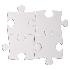 Fototapeta premium Four Puzzle pieces