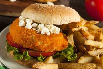 Homemade Buffalo Chicken Sandwich