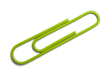Green Paper Clip