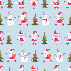 Christmas seamless pattern