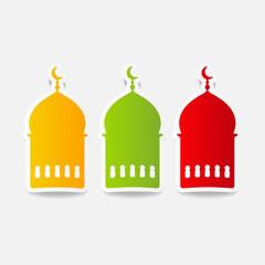 realistic design element: ramadan
